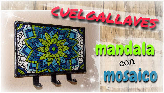CUELGALLAVES MANDALA CON MOSAICO 2