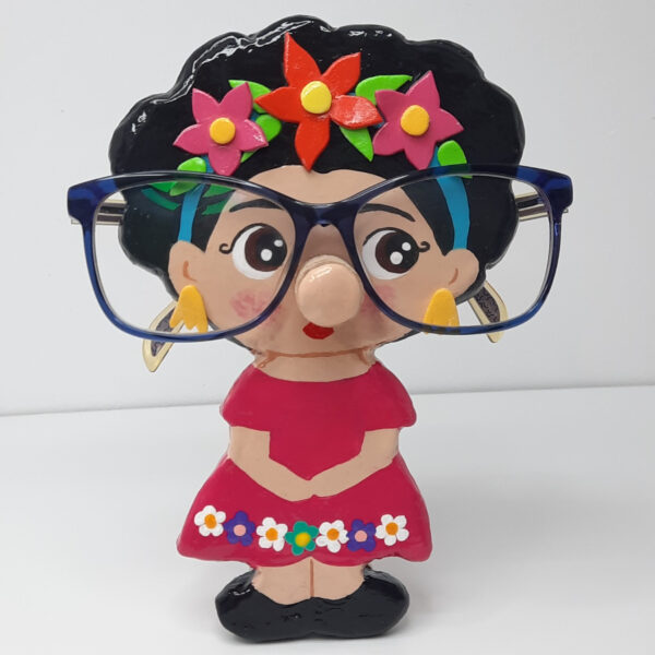 SOPORTE PARA GAFAS FRIDA ROSA (1)