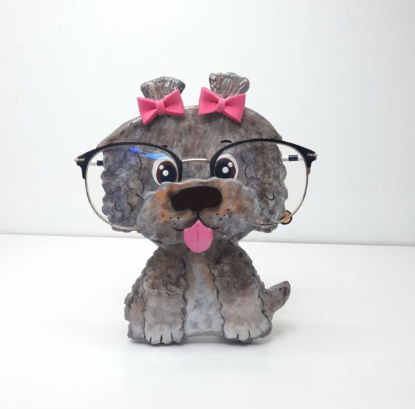 SOPORTE PARA GAFAS PERRO GRIS (1)