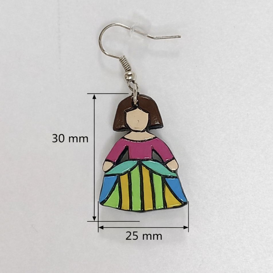 pendientes meninas con arte - nº2 (1)