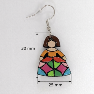 pendientes meninas con arte – nº3 (2) 0