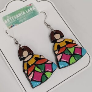 pendientes meninas con arte - nº3 (3)