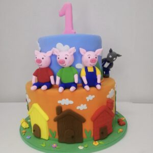 tarta falsa - los tres cerditos (4)